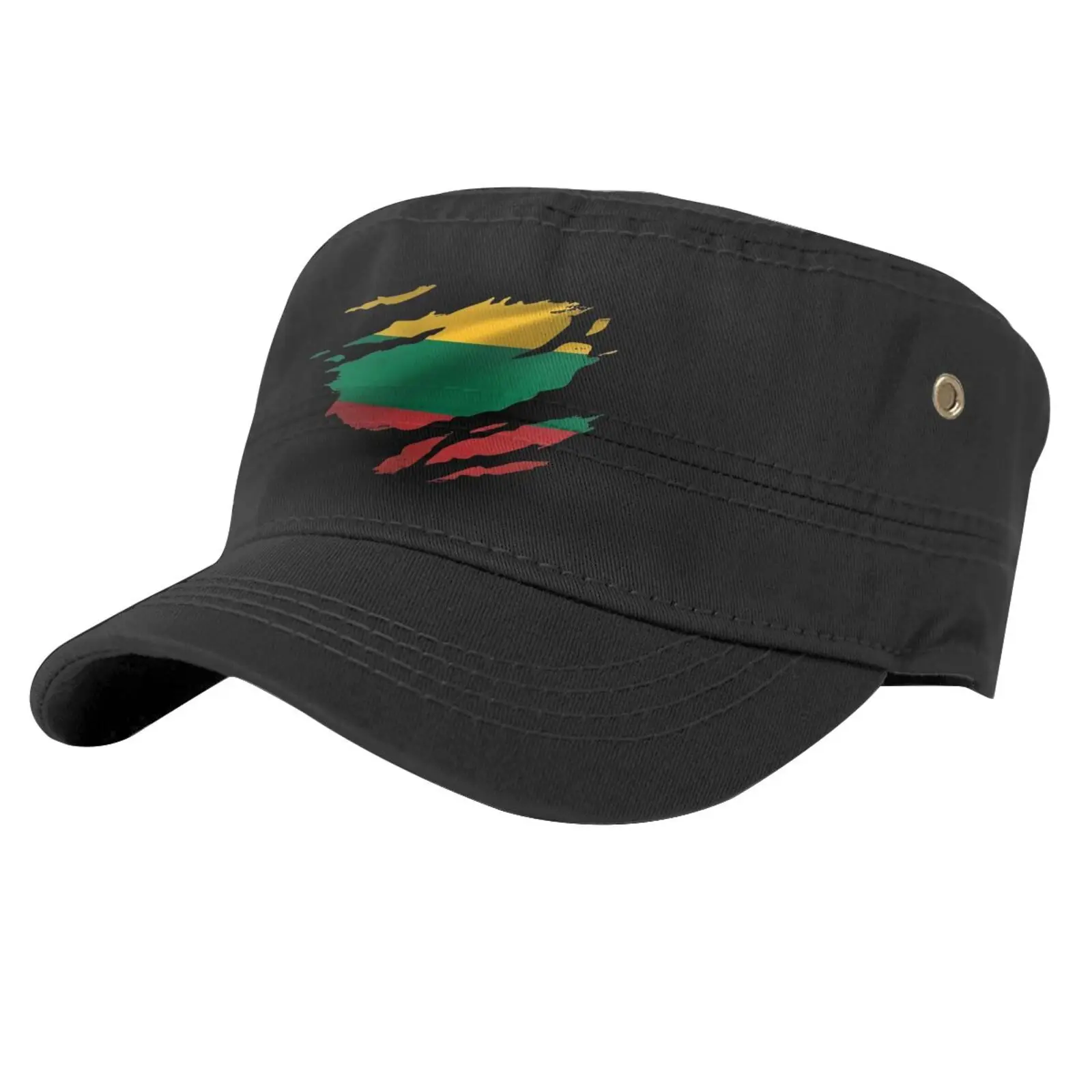 

Torn Lithuania Flag Lithuanian Vilnius Caps For Men Cap Male Hat Men Cowboy Baseball Caps Wool Beanie Beret Hat For Boy Brazil