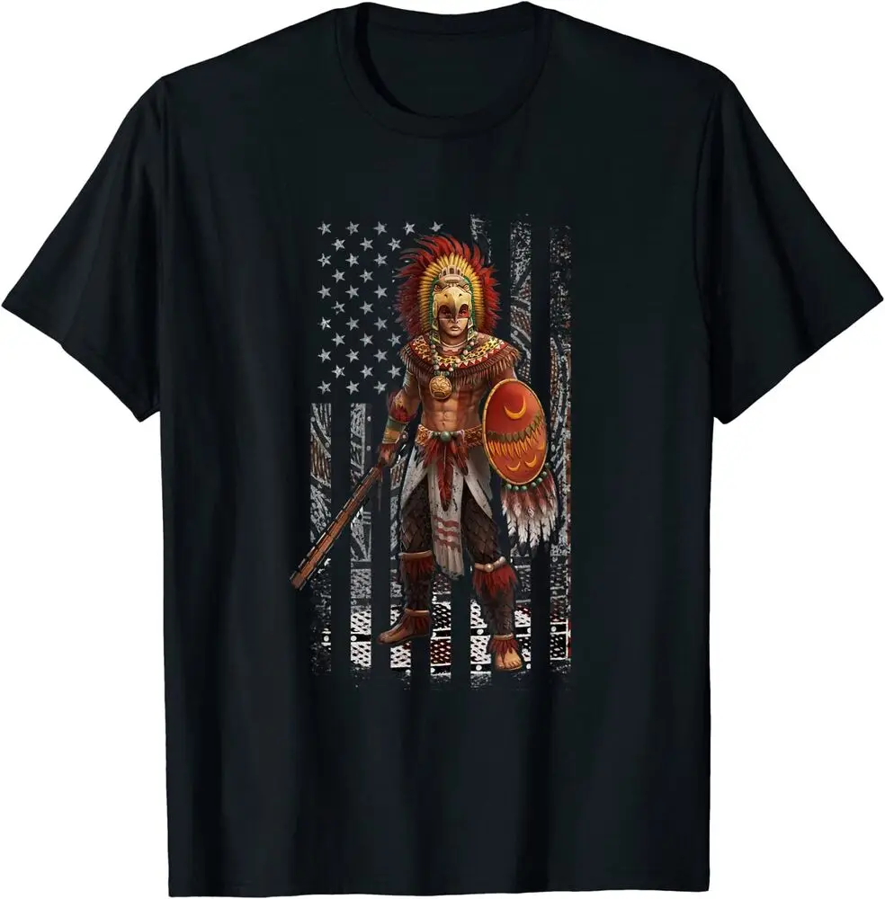 

Aztec Jaguar Warrior Native Mexicans T-Shirt 100% Cotton O-Neck Summer Short Sleeve Casual Mens T-shirt Size S-3XL