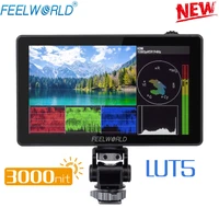 feelworld 5 5 inch 3000nit ultra bright touch screen camera dslr field monitor 4k hdmi instal kit for gimbal rig youtube lut5
