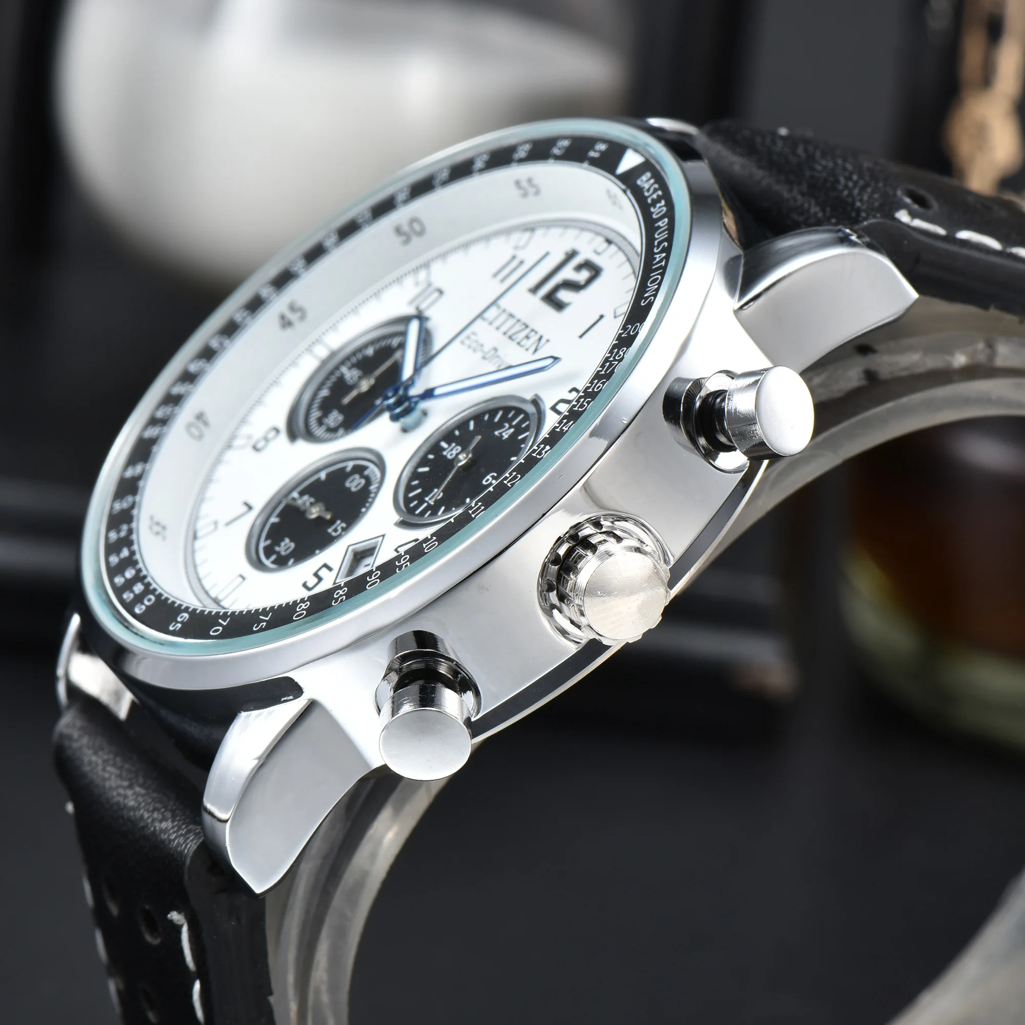 Top Brand High Quality Men's Watch Citizen Full Function Belt Quartz Men's Business AAA Watch
