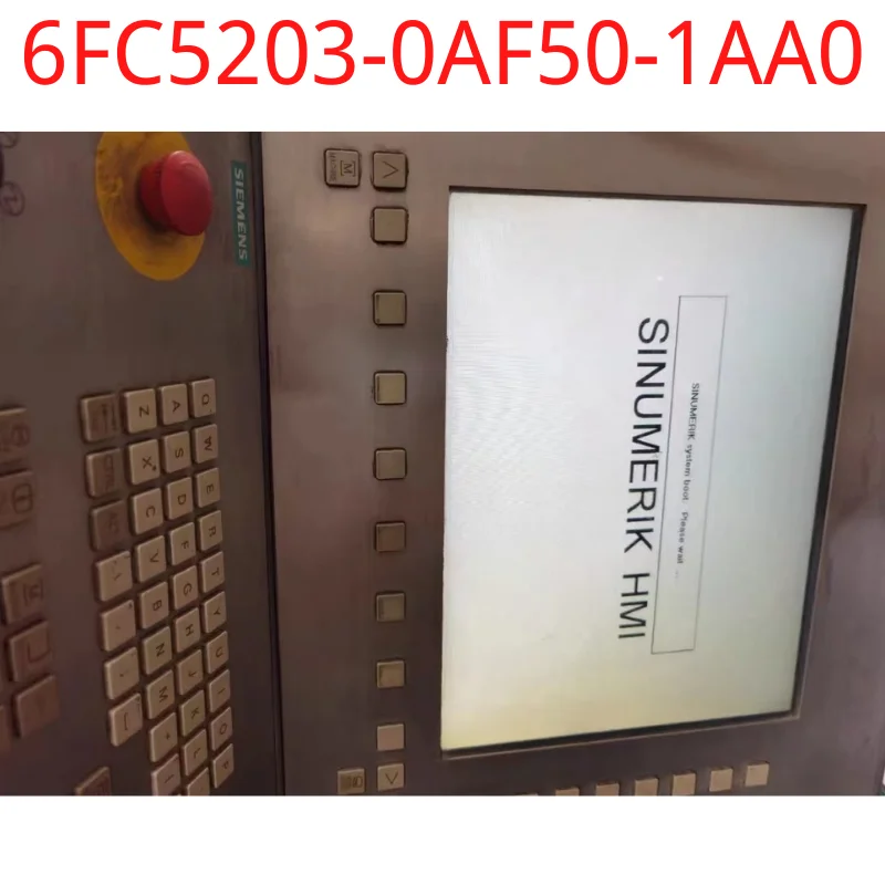 

used Siemens test ok real 6FC5203-0AF50-1AA0 SINUMERIK operator panel front 15.1" TFT, width 416 mm with mechanical keys for dis