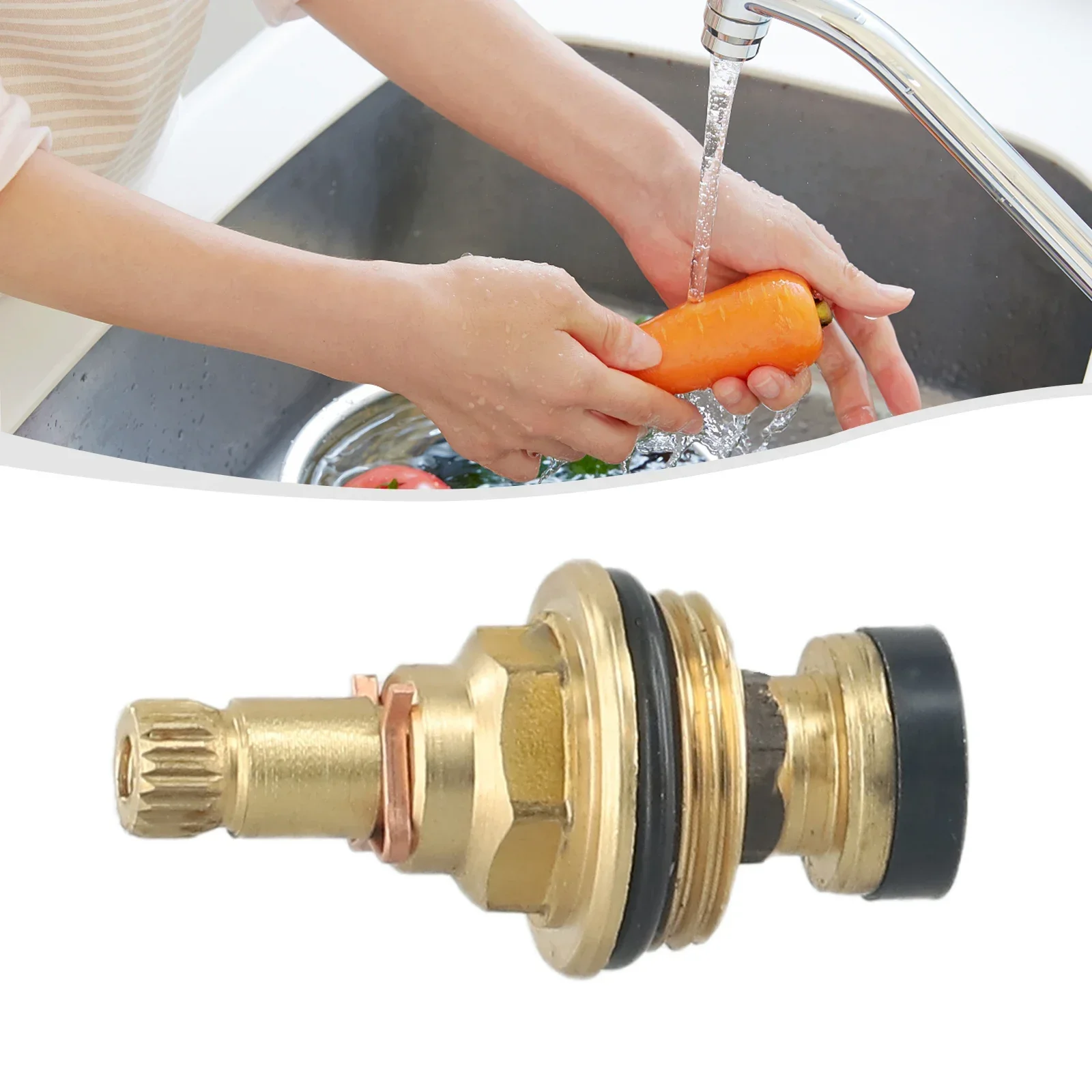 Катушка с медленным открытием латунная катушка для смесителя G1/2 BSP 20-зубчатый