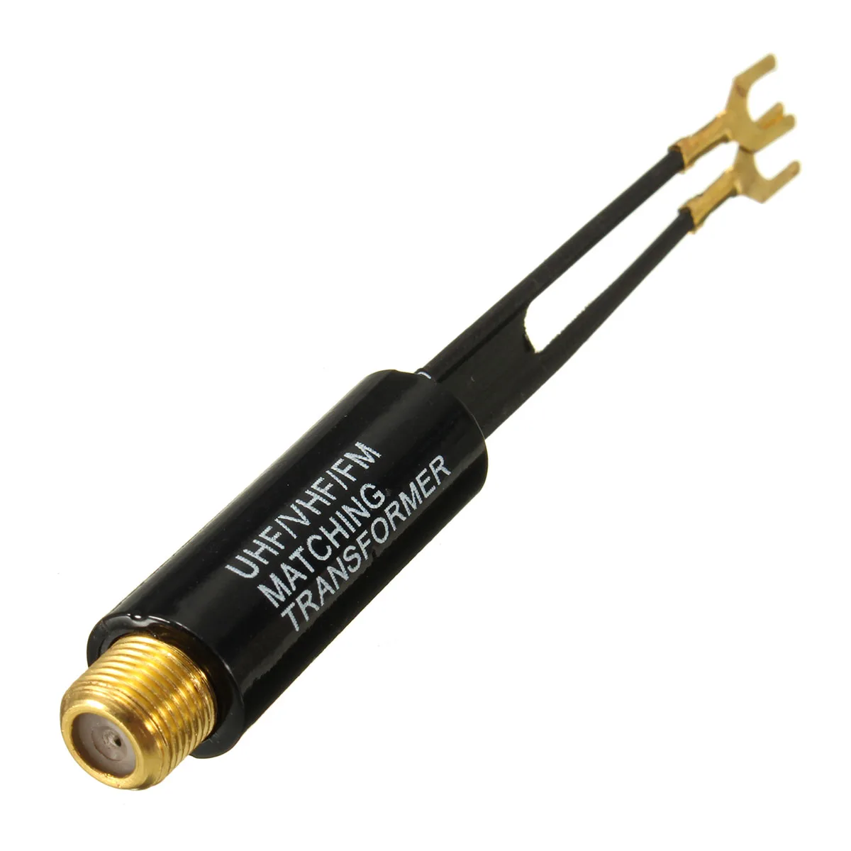 

Adapter Matching UHF VHF FM 75-300 Ohm TV Antenna Transformer Coaxial Cable Television Coaxial Cables