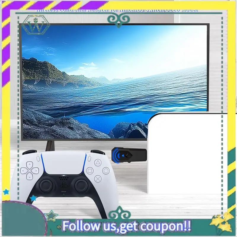 Фото A28Q-Беспроводной USB-конвертер для PS5 PS4 PS3 Switch OLED Bluetooth Геймпад Адаптер игрового контроллера Проводной адаптер контроллера №3