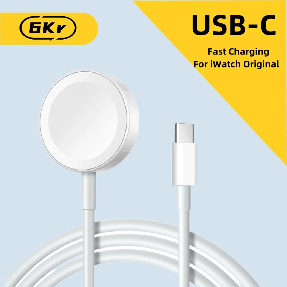 

Магнитное Беспроводное зарядное устройство 6KR для Apple Watch Series 8 7 6 5 4 3 SE