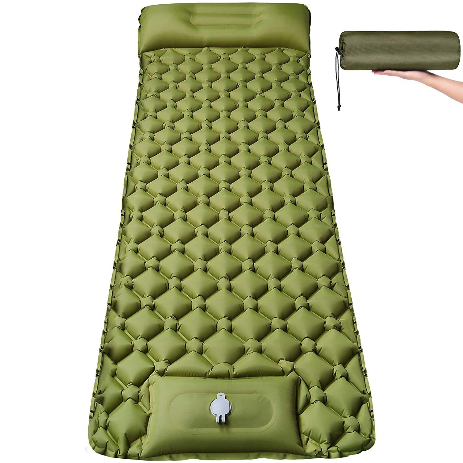 

Ultralight Inflatable Mattress Camping Single Sleeping Pad Camp Bed Self-inflating Mats Travel Hiking Picnic Blanket Beach Mat