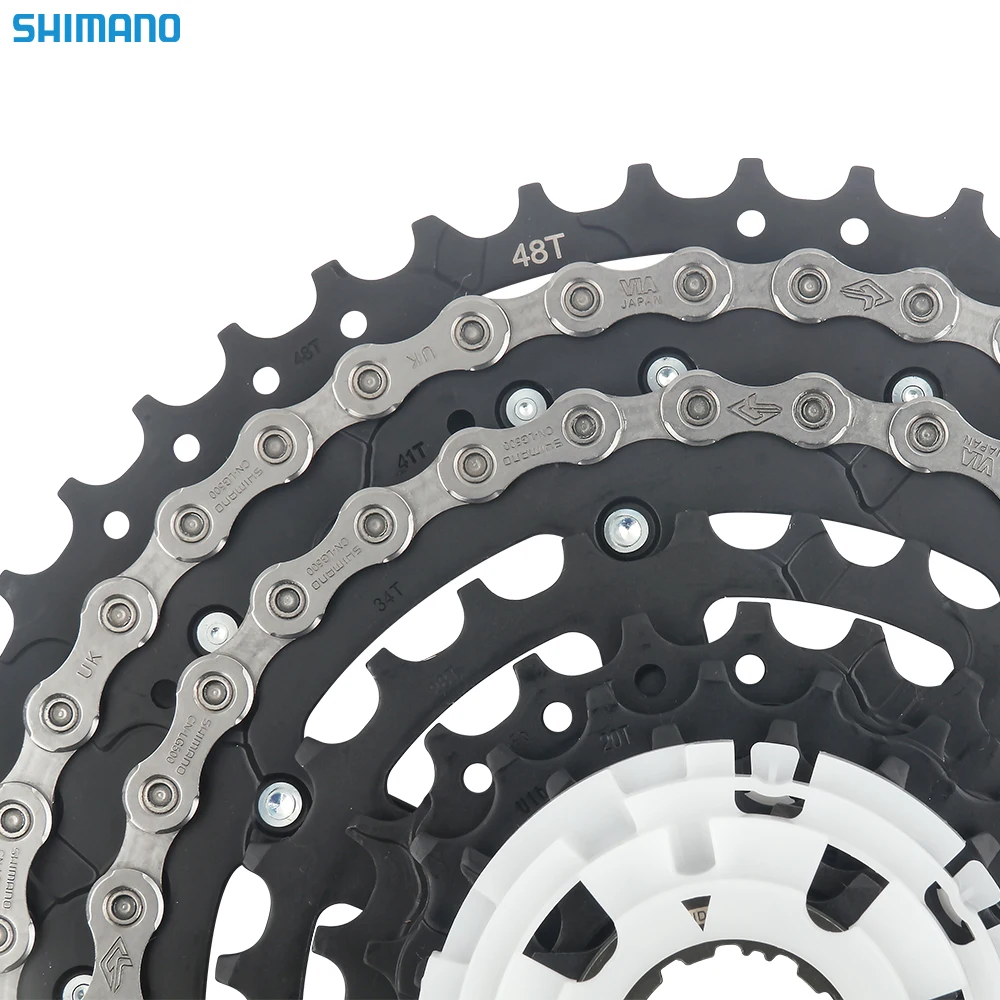 Фото Shimano сигналы U4000 серия CN LG500 цепь 116L 124L 10 скоростей/11 скоростей для горного и дорожного велосипеда цепь 116 звено оригинал №5