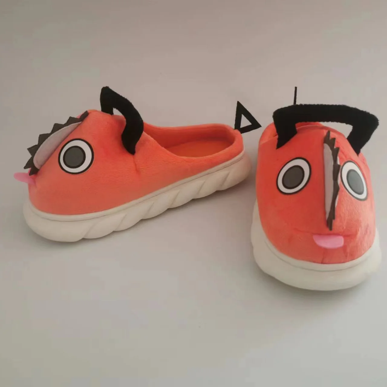 

Chainsaw Man Orange Dog Fluffy Slippers Pochita Plush Platform Slipper Anime Stranger Cartoon Cosplay Shoes for Women Men Gifts