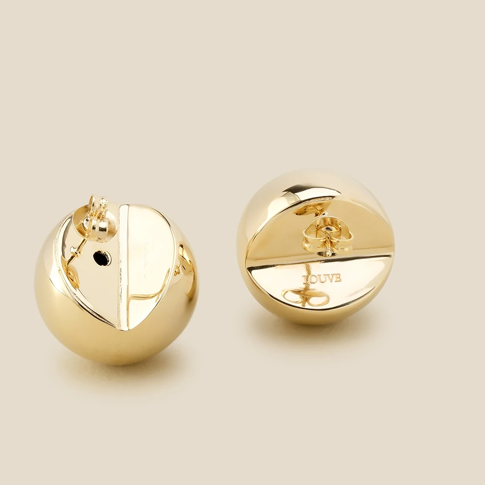 Женские полые серьги из медного сплава с простым дизайном