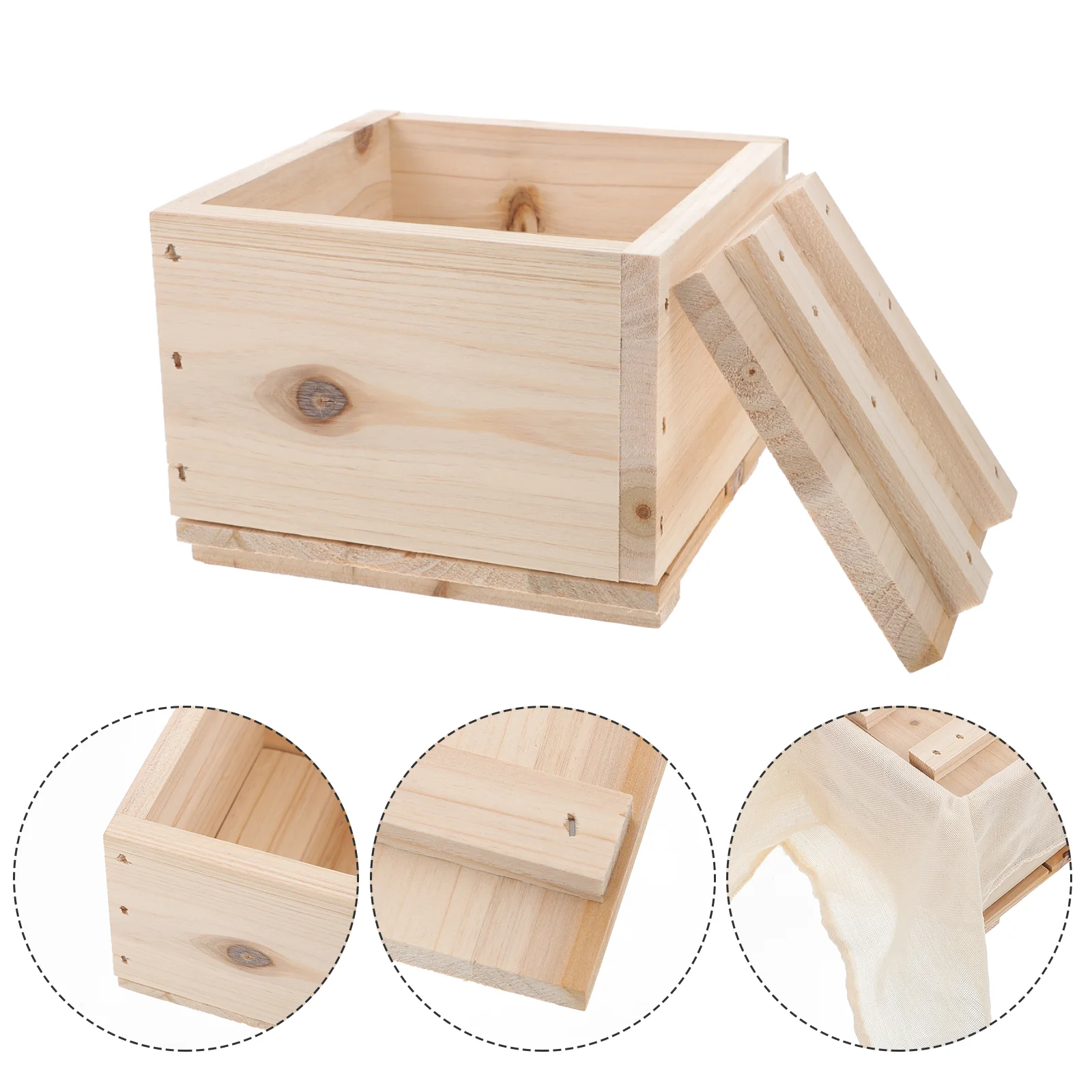 

Tofu Press Making Maker Tool Diy Box Pressing Mold Presser Home Mould Tray Cheesemaking Wooden Cheese Homemade Kitchen Drainer