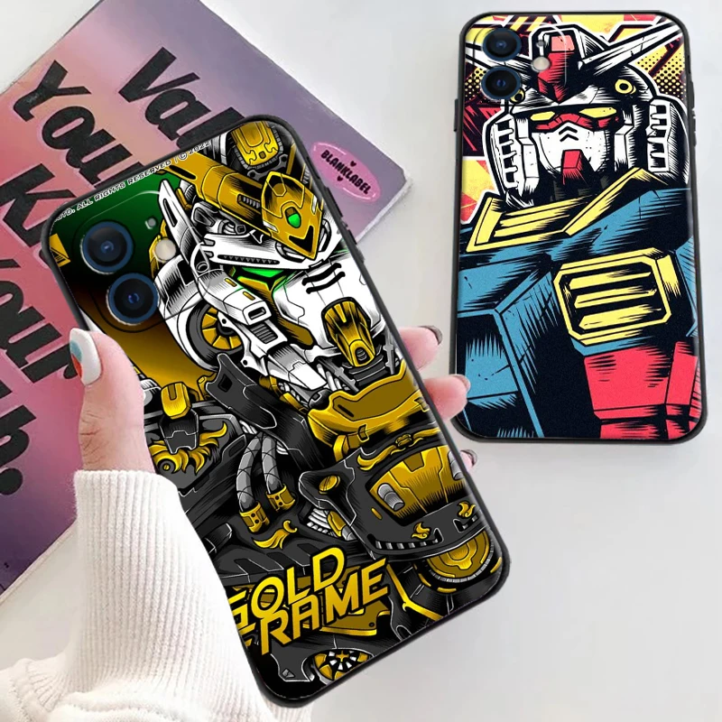 

GUNDAM EVA Cartoon Phone Cases For iPhone 11 12 Pro MAX 6S 7 8 Plus XS MAX 12 13 Mini X XR SE 2020 Cases Funda Back Cover