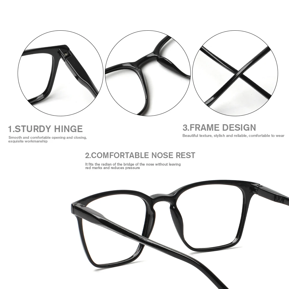 TUREZING очки для чтения женщин прямоугольные HD линзы офиса легкие удобные по