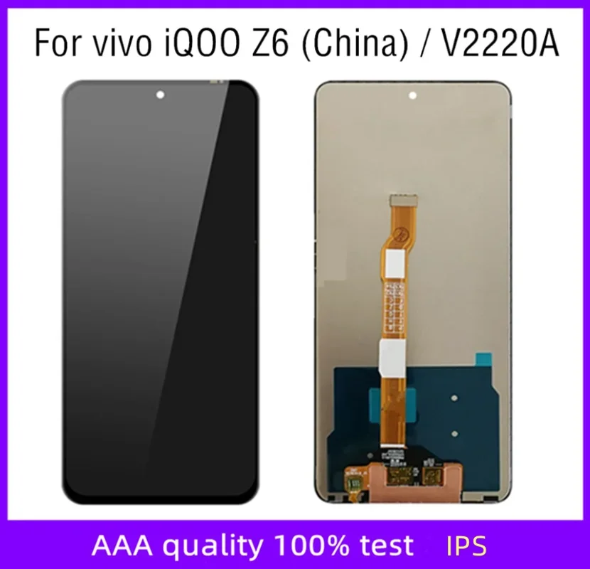 6 57 &quotдля VIVO IQOO Z6 V2220A ЖК-дисплей дигитайзер сенсорного экрана в сборе запасные