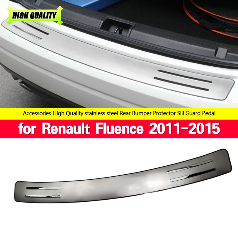 

Fit For Renault Fluence 2011-2015 Car Styling Car-covers Stainless Steel Rear Bumper Protector Sill Trunk Tread Plate Trimr
