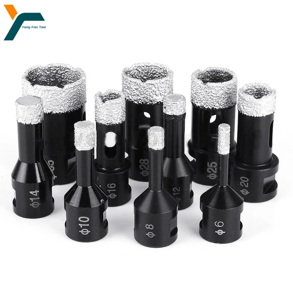

6-35mm M14 Angle Gringer Drill Bits Dry Vacuum Brazed Dril Core Bit Holesaw Granite Marble Concrete Tile Ceramic Hole Opener