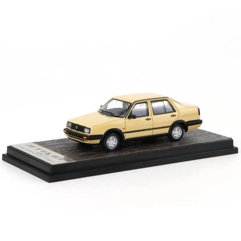 Литой винтажный масштаб 1/64 VW JETTA GT 1984-1992 Классическая модель автомобиля из сплава