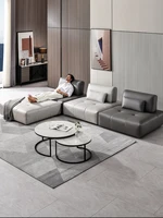 italian luxury square sofa nordic minimalist lazy single technology cloth stitching sofa