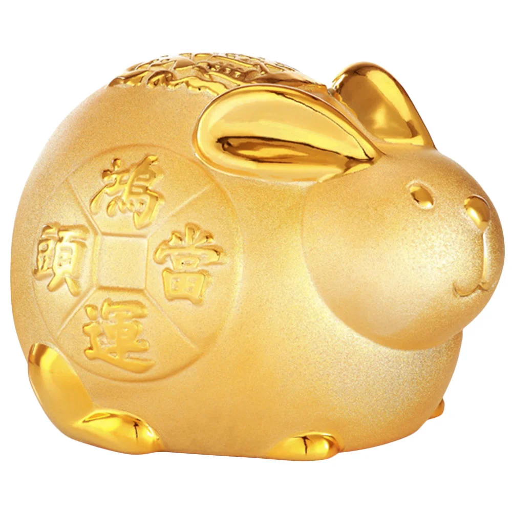 

Bank Piggy Money Jar Bunny Saving Coin Kids Year New Ornament Decor Chinese Banks Rabbit Cartoon Big Party Lovely Pot Decoration