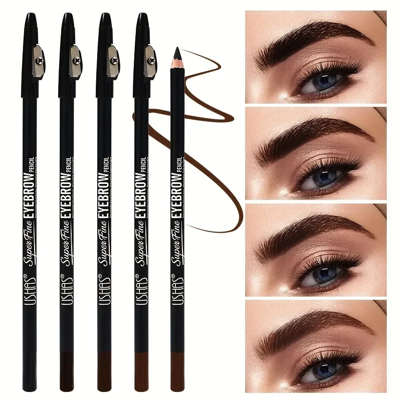 

Eyebrow Pencil Eyeliner with Pencil Sharpener Natural Long-lasting Easy Color Waterproof and Sweat Resistant