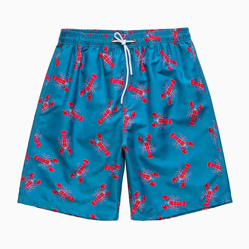 Шорты мужские для плавания пятиконечные пляжные быстросохнущие градиентные