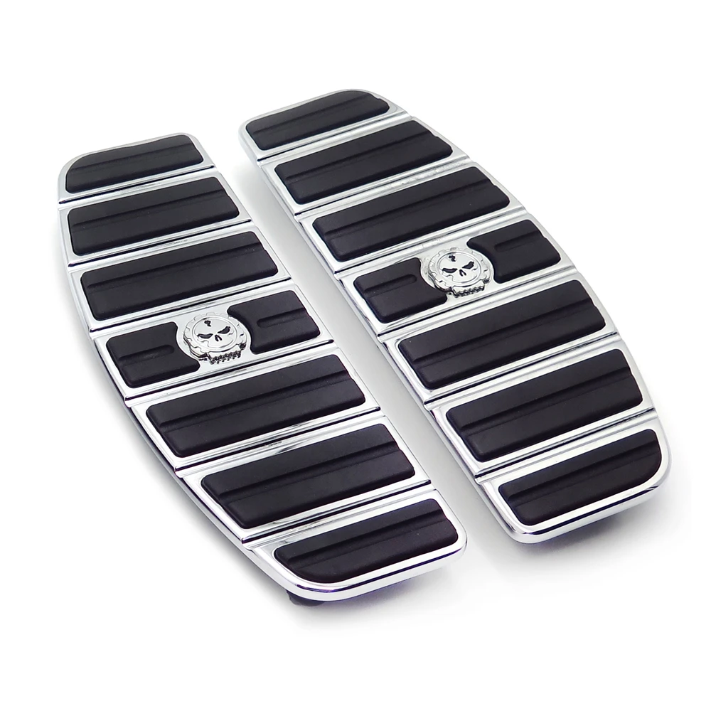 Мотоцикл хромированный Череп Зомби всадник подножка Вставка комплект для 1980 Harley