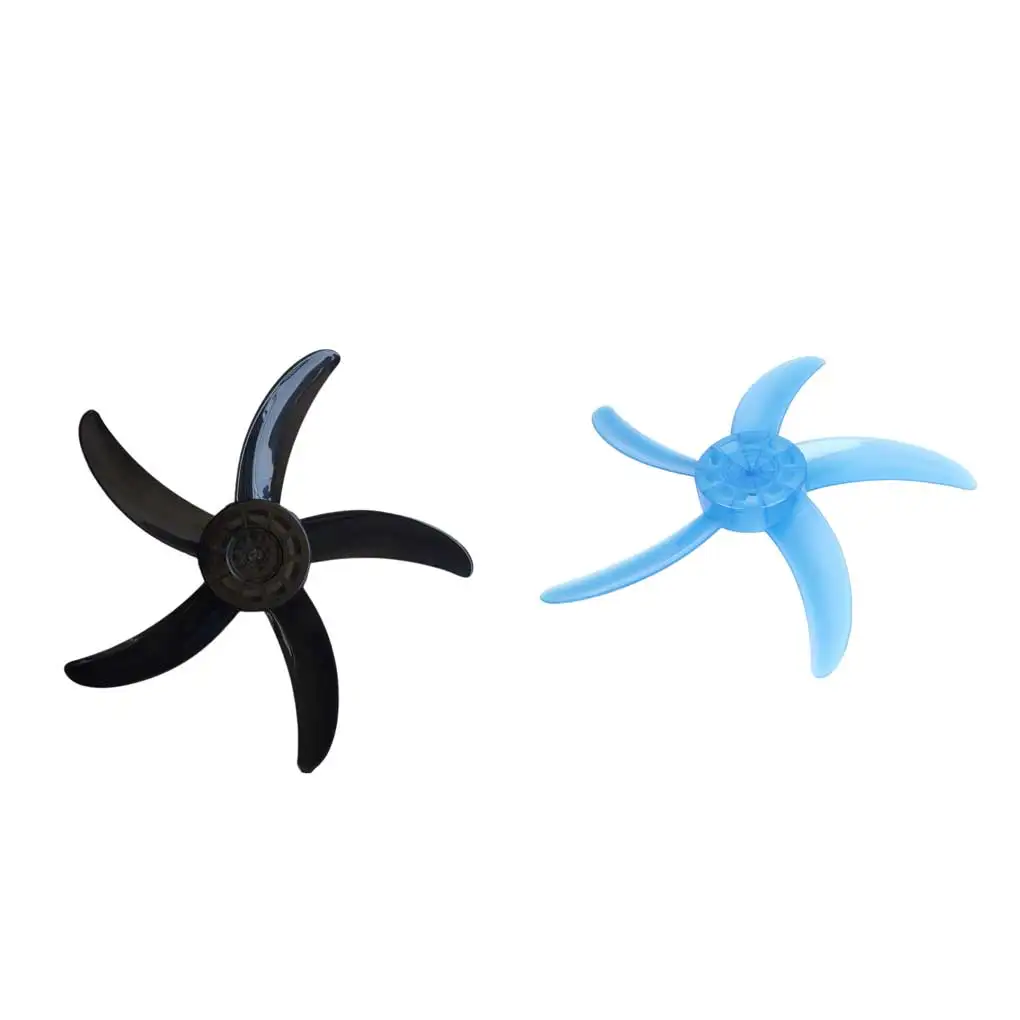 

Fan Blade Removable Plastic Lightweight Blades 5 Leaves Wall Mounted Parts Durable Fanner Parts 8mm Centre Bore