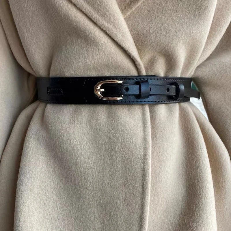 PU Leather Women's Waist Belt Wide Female Buckle Waistband Luxury Vintage All Match Cummerbunds For Overcoat Sweater