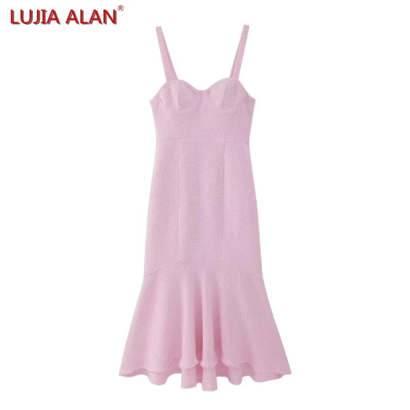 

Женское облегающее платье-корсет на бретельках, средней длины, 2 цвета, WD2313