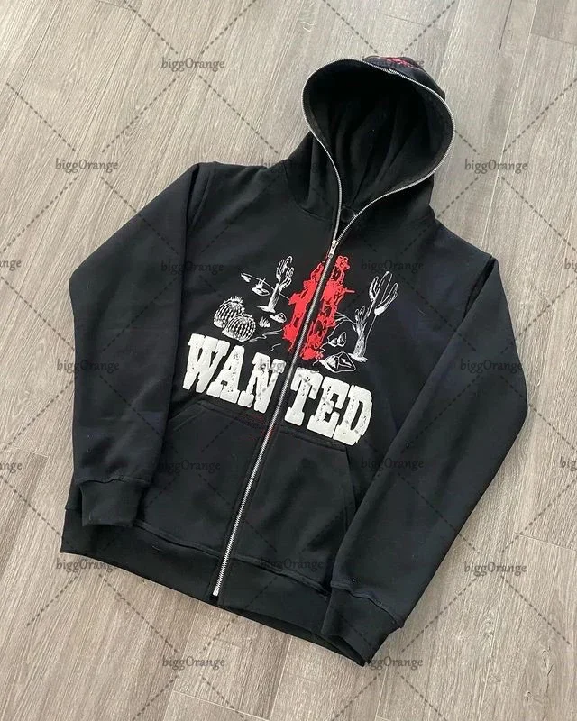 Женская винтажная толстовка на молнии с принтом повседневный Свободный Топ в