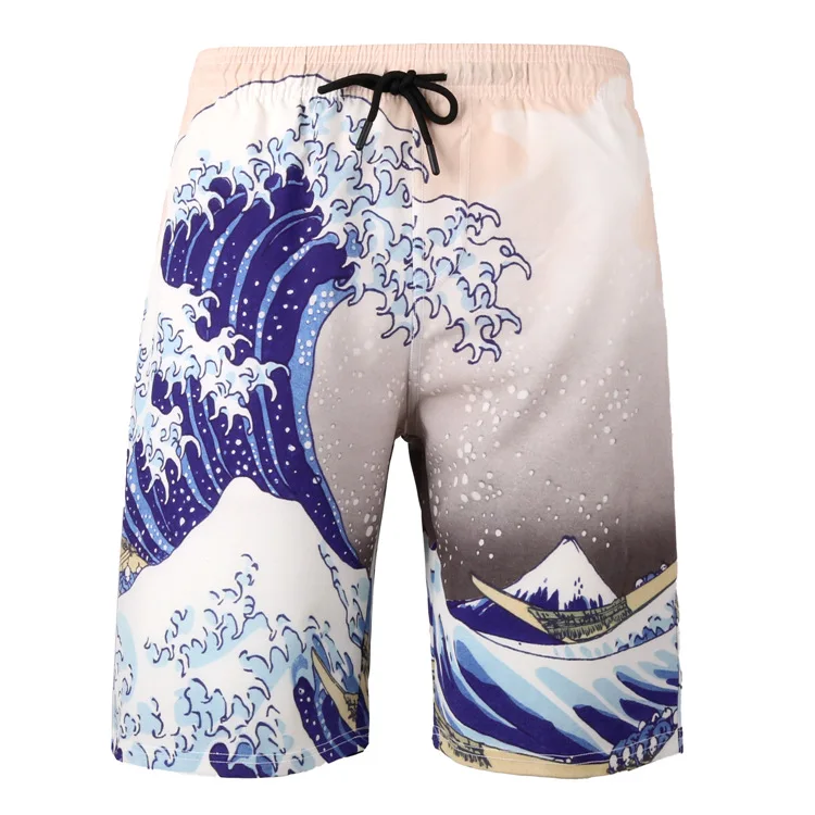 

High Quality Custom Made Fashion Sublimation Print Summer Men Beach shorts Swim Trunk