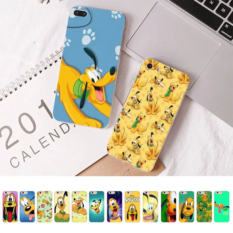 

Disney Pluto cute Phone Case For iPhone 8 7 6 6S Plus X SE 2020 XR XS 14 11 12 13 Mini Pro Max Mobile Case