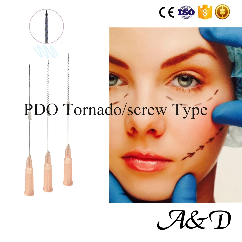 

Free Shipping Wholesale Price Hilos PDO Tornado Screw Universal Thread for Skin Lift