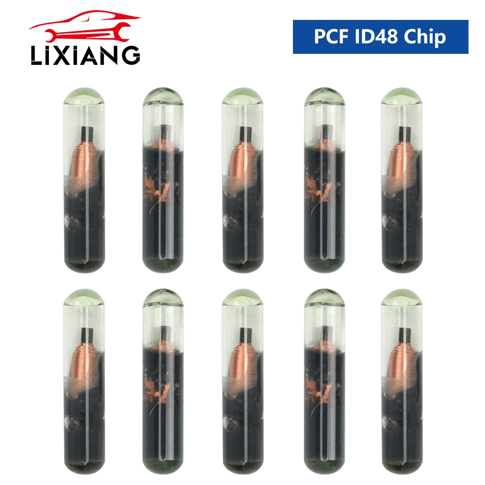 

LIXIANG 10/20/50 шт. ID48 стеклянный чип автоматический чип транспондера ID 48 KD48 чип для VW Audi Skoda Honda пустой ключ от автомобиля