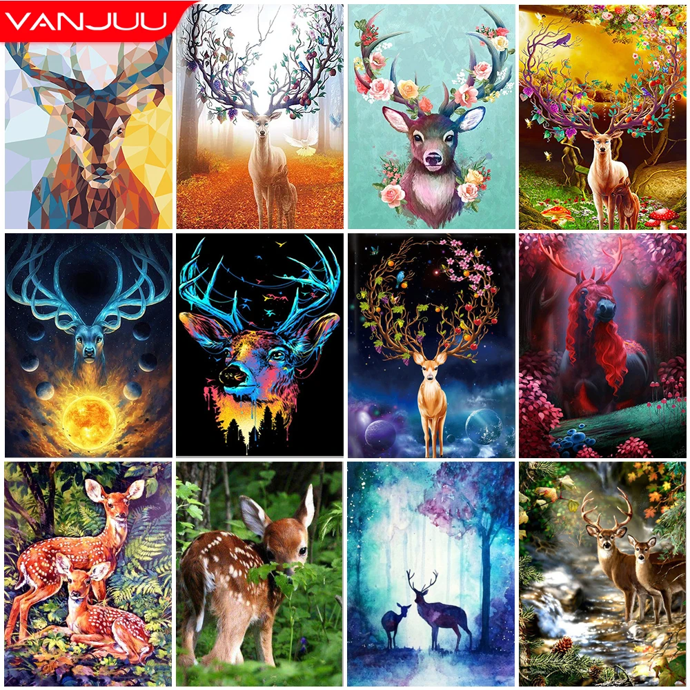 Алмазная живопись 5D сделай сам Антилопа полная мозаика лось стразы вышивка