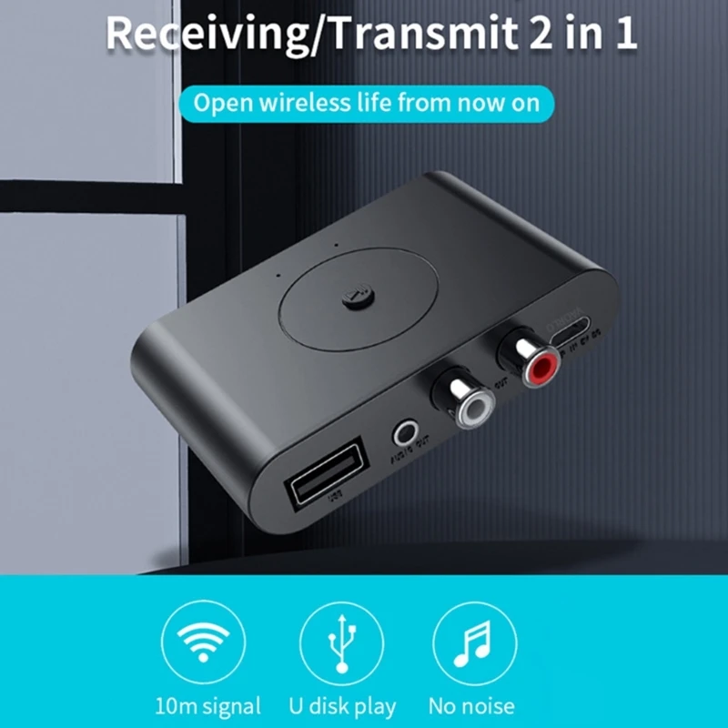 

Car- Receiver Bluetooth-compatible5.3 U-Disk RCA 3.5mm AUX USB Stereo P9JB