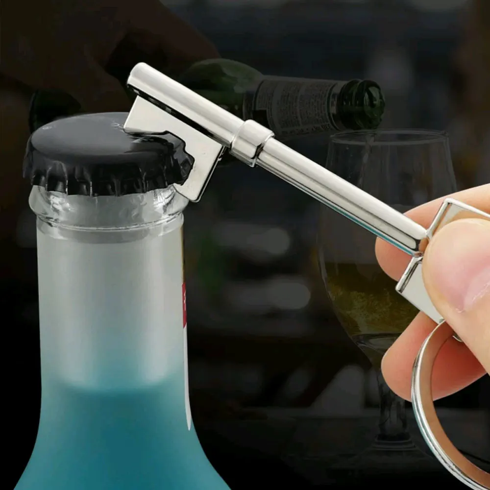 

1x Key Portable Key Bottle Opener Beer Bottle Opener Ring Keychain Tool Beverage Bottle Opener Tool Kitchen Accessories Gadget