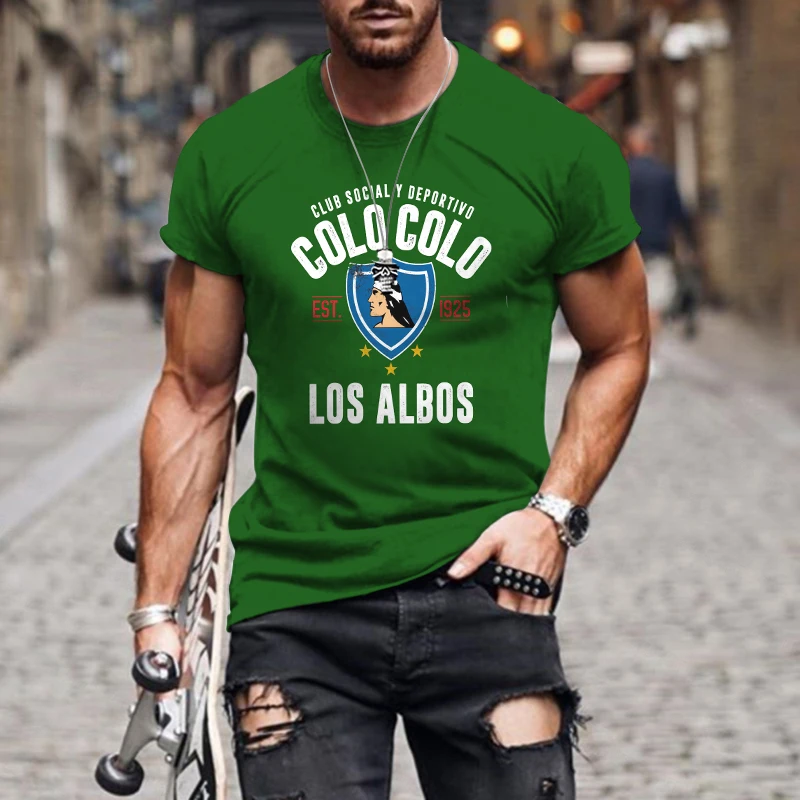 

Letter New Men's Multicolor Head Print T Shirt Street Fashion Casual Personality Sports Quick Dry O Neck Oversized Shirt Top 6XL