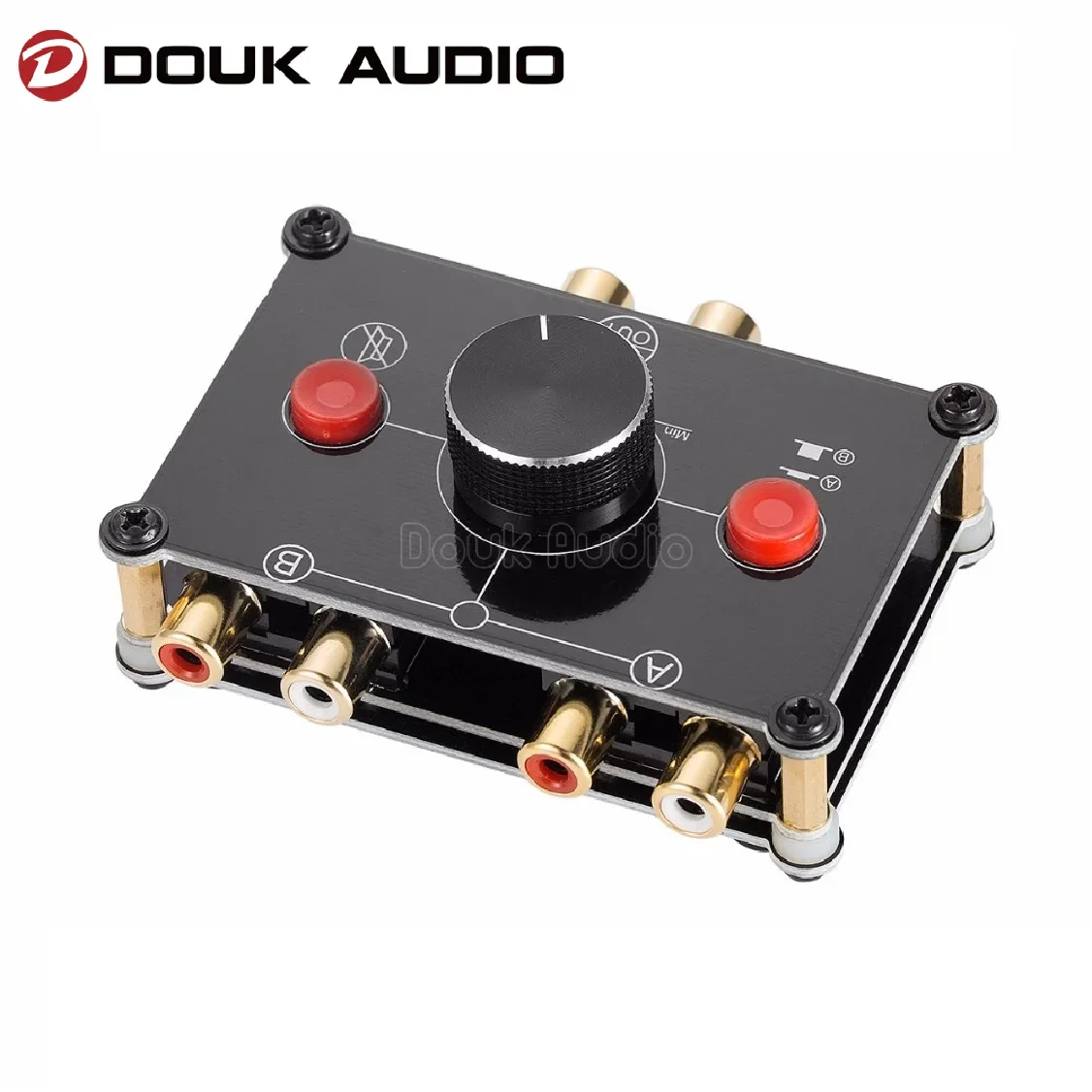 

Douk Audio Little Bear Mini 2-Way Stereo L/R RCA Audio Selector Passive Preamp Switcher Splitter Box