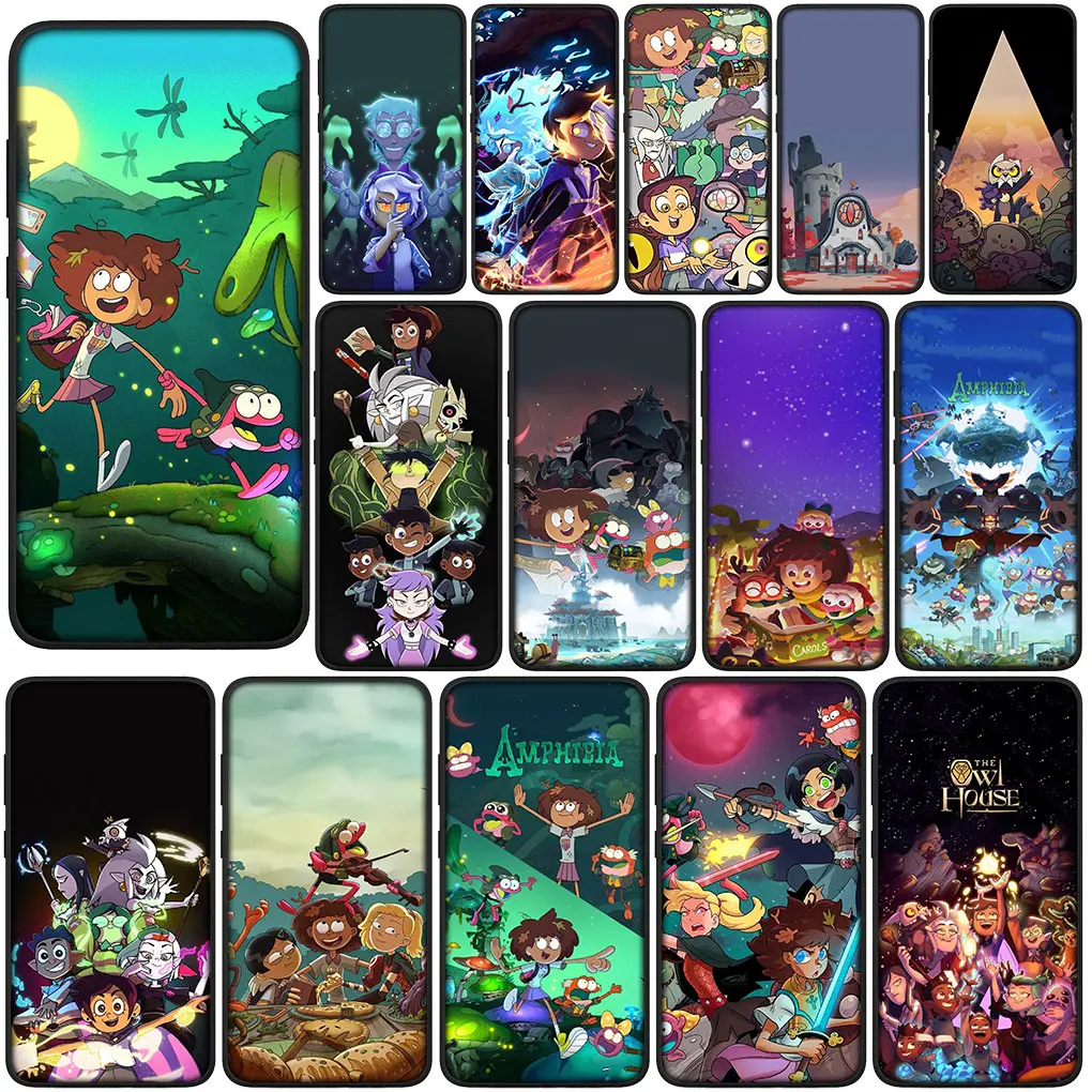 Amphibia The Owl House Cover Phone Case for Samsung Galaxy S22 S21 S20 Fe Ultra S8 Plus M21 M31 + S7 Edge Funda Soft Casing