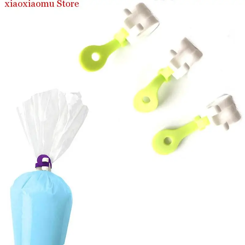 

Reusable Cake Decorating Tools Portable Kitchen Gadgets Icing Piping Bags Buckles Bag Clips Baking Accessories 3pcs Plastic