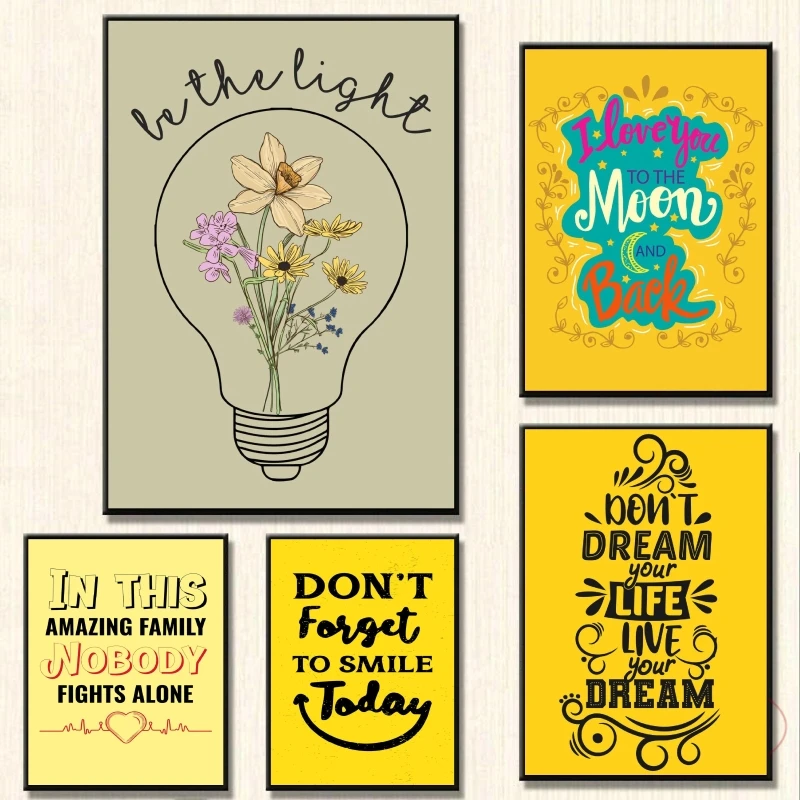 

Canvas Artwork Painting Lightbulb with Flowers Living Room Prints And Prints Cuadros Best Gift Christmas Gifts