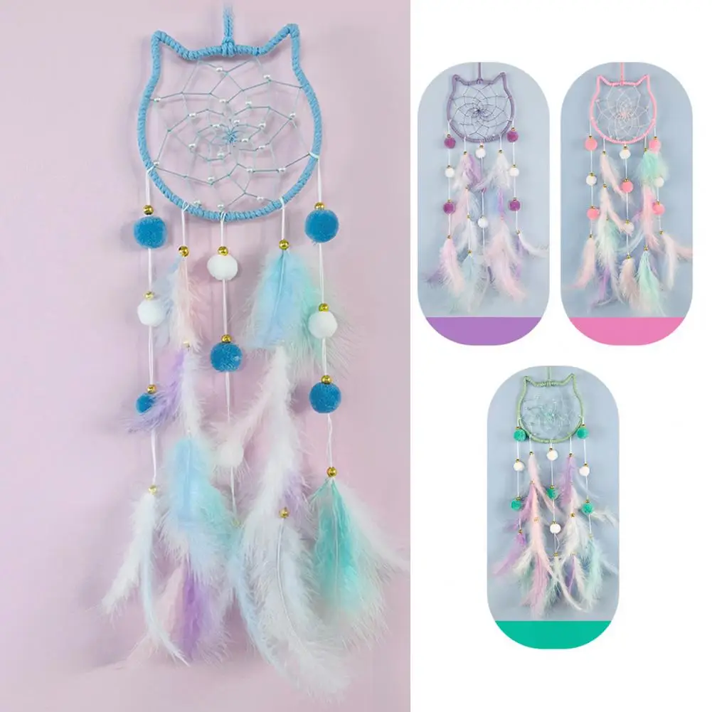 Ловец снов для спальни ручной работы в стиле бохо с красочной планкой комнаты