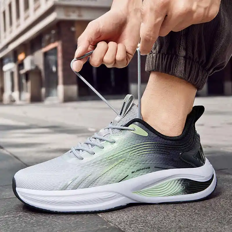 

Sneakers Sport Hypersoft Men's Running Sport Shoes Non-Casual Leather Luxury Brand Men's Sports Shoes Boy Sneakers Shoes Tennis