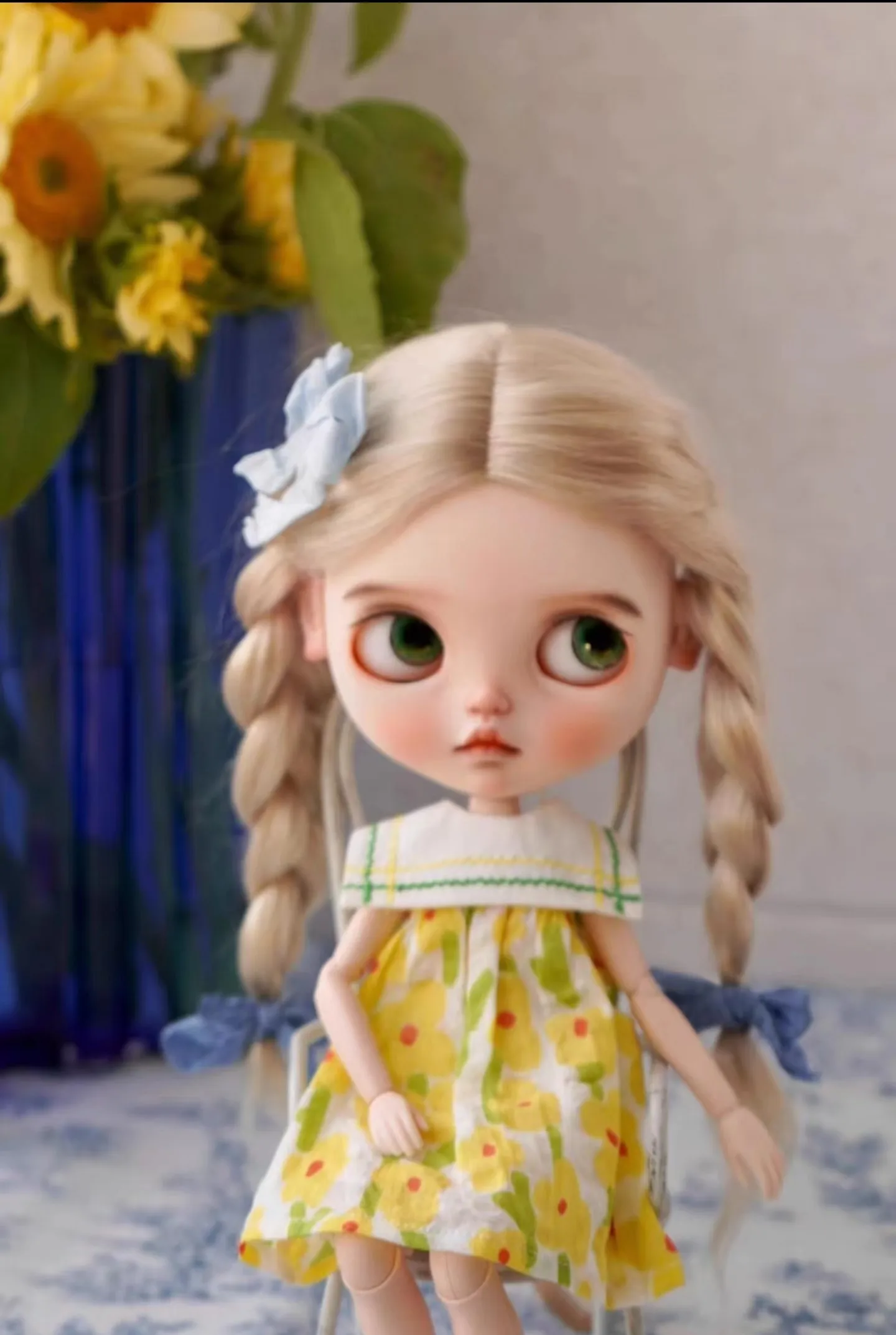 Оригинальное летнее платье Dopamine Blythe из пенопласта с принтом чистого хлопка 1/6 30