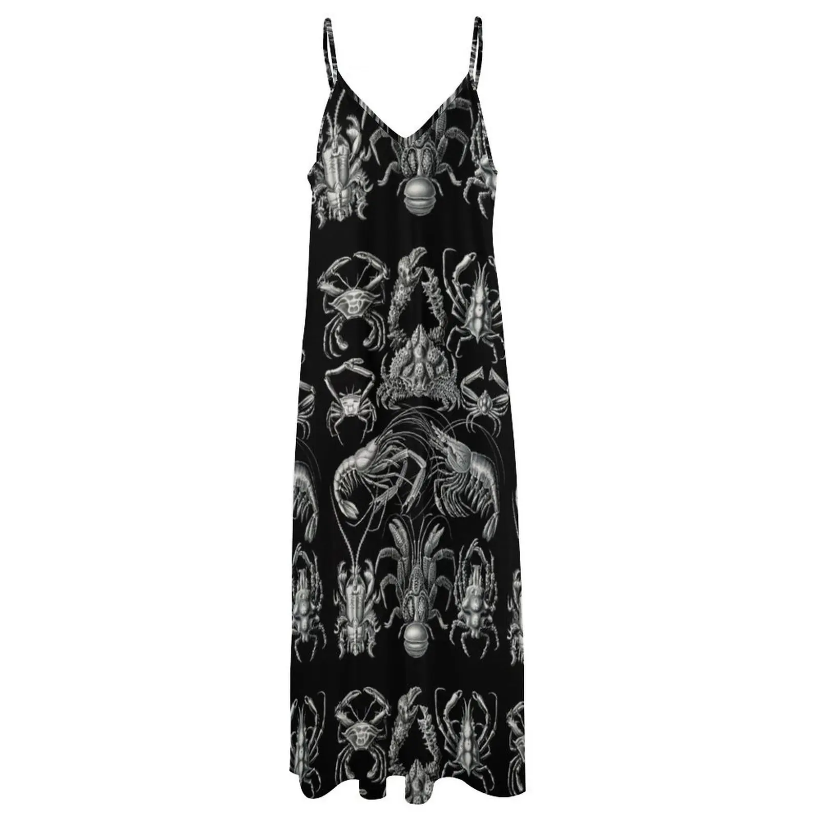 Decapoda-Behnfukkreble синий краб Chesapeake белые креветки Whiteiteleg от Ernst Haeckel платье без рукавов