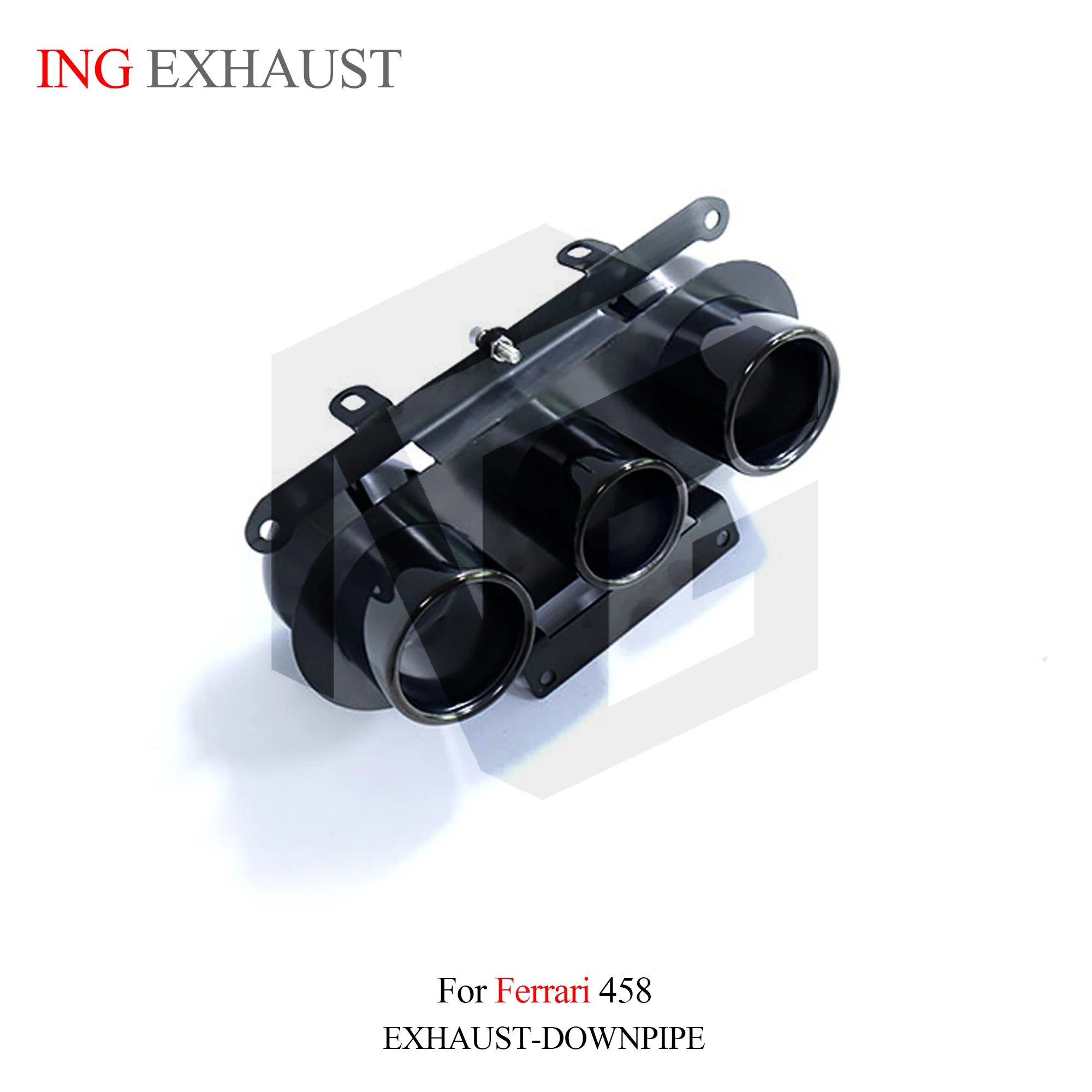 Аксессуары для выхлопных газов ING черные наконечники SUS 304 Ferrari 458 F136 V8 4. 5L California T 3 9