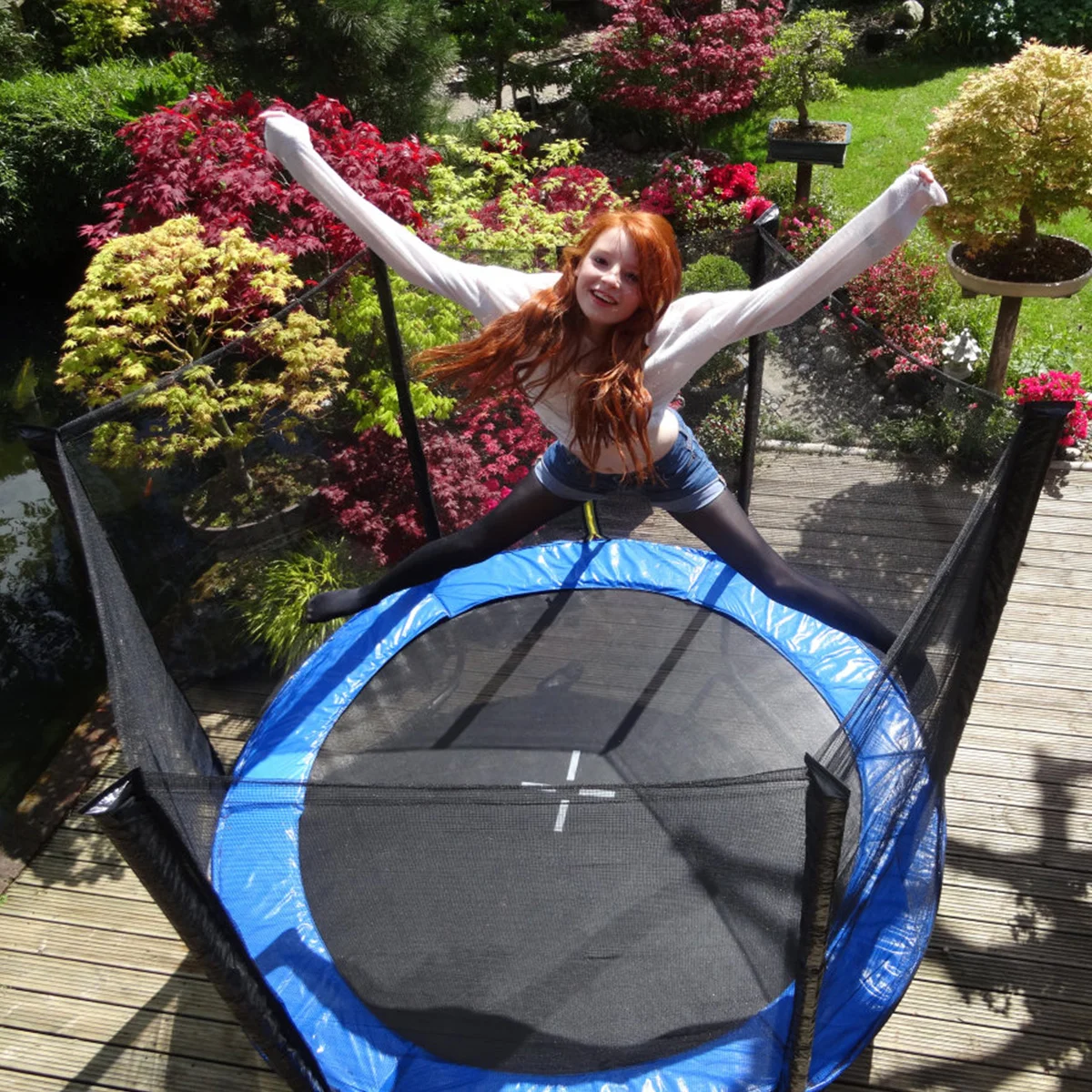

Indoor Outdoor Trampoline Protective Net For Children Anti-Fall High Quality Jumping Pad Safety Net Protection Guard (Only Net )