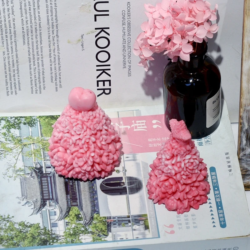 

N58F Aromatherapy Epoxy Molds Candle Making Mold for Xmas Tree Heart Resin Casting Mold Silicone Craft Handicraft Xmas Decor