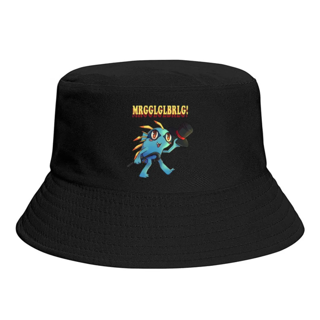

New Unisex Polyester Murloc Bucket Hat Women Summer Sunscreen Panama Cap World of Warcraft Men Outdoor Fishing Fisherman Hat