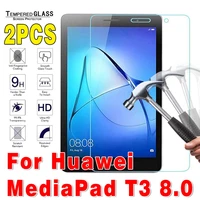 2pcs t3 8 0 tempered glass tablet screen protector for huawei matepad t3 8 0 inch proof bubble free hd clear protective film
